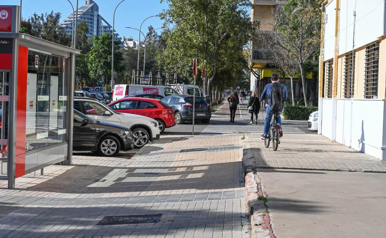 La avenida Manuel de Falla, por donde discurrirá parte del carril bici. 