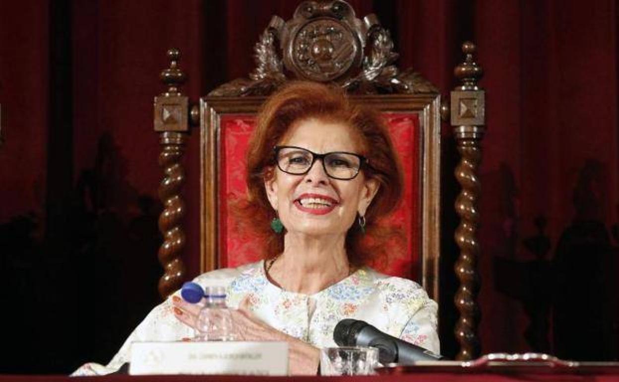 Carmen Alborch, en el Ayuntamiento de Valencia. 