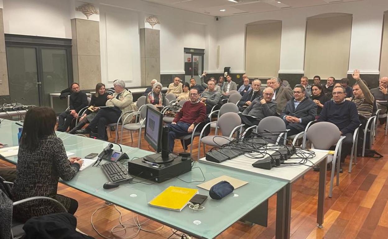 Reunión de la Mesa de la Movilidad, este miércoles por la tarde.