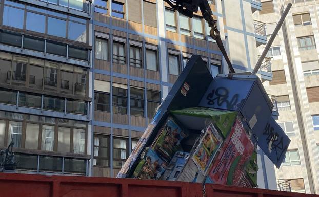 La última cabina de la calle Colón de Valencia