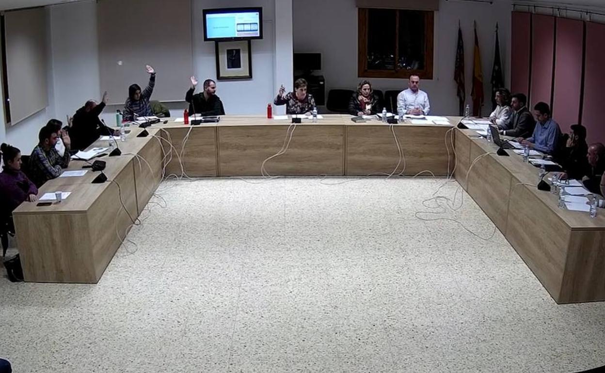 La votación de los presupuestos en el pleno. 