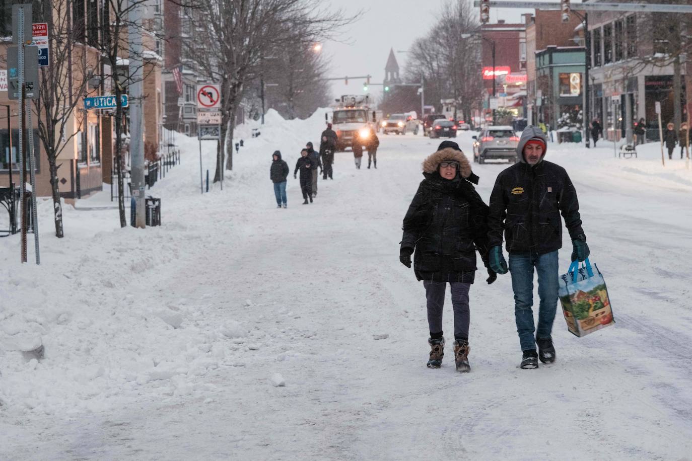 Fotos: La nieve y el hielo sepultan el estado de Nueva Yok