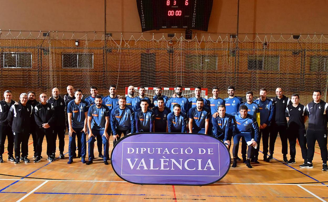 La Selección Española de balonmano, en Valencia. 