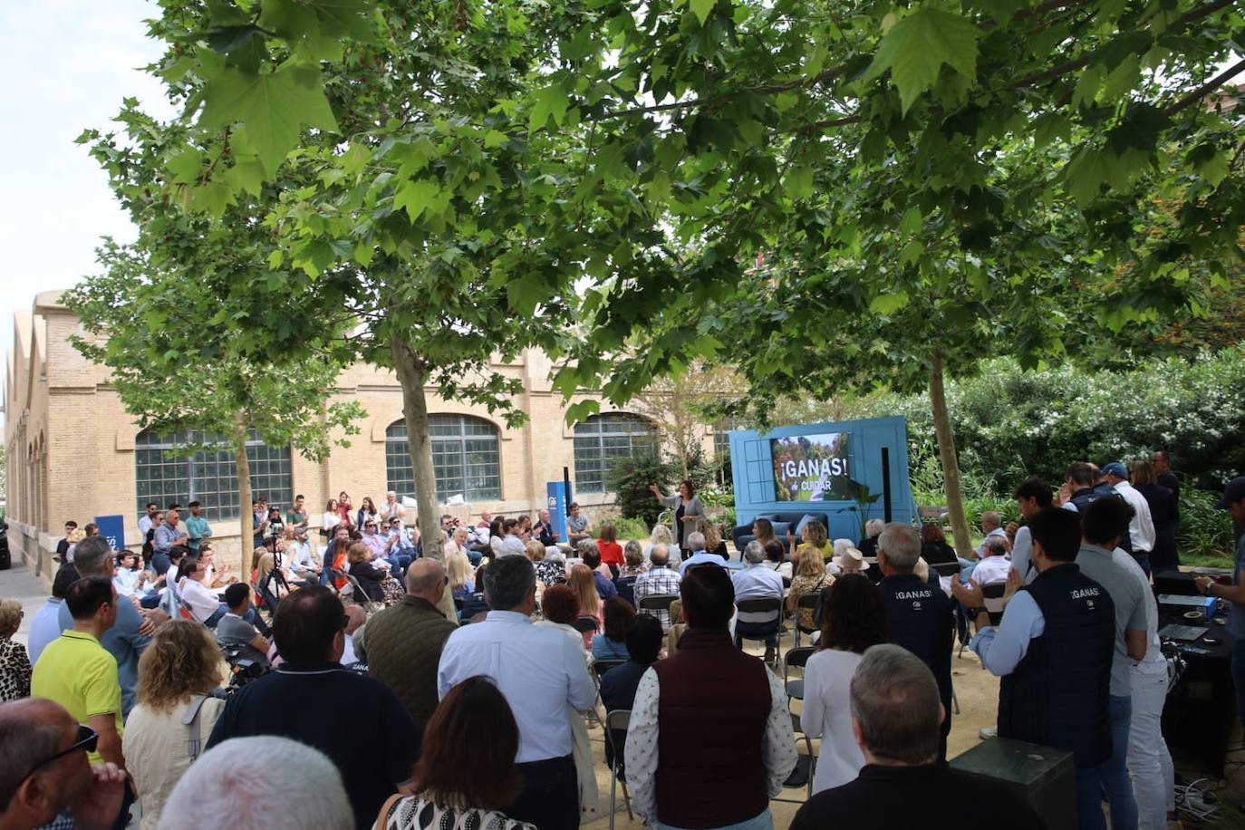 María José Catalá presenta el Programa Abierto del PP de Valencia ciudad en el Parque de Cabecera.