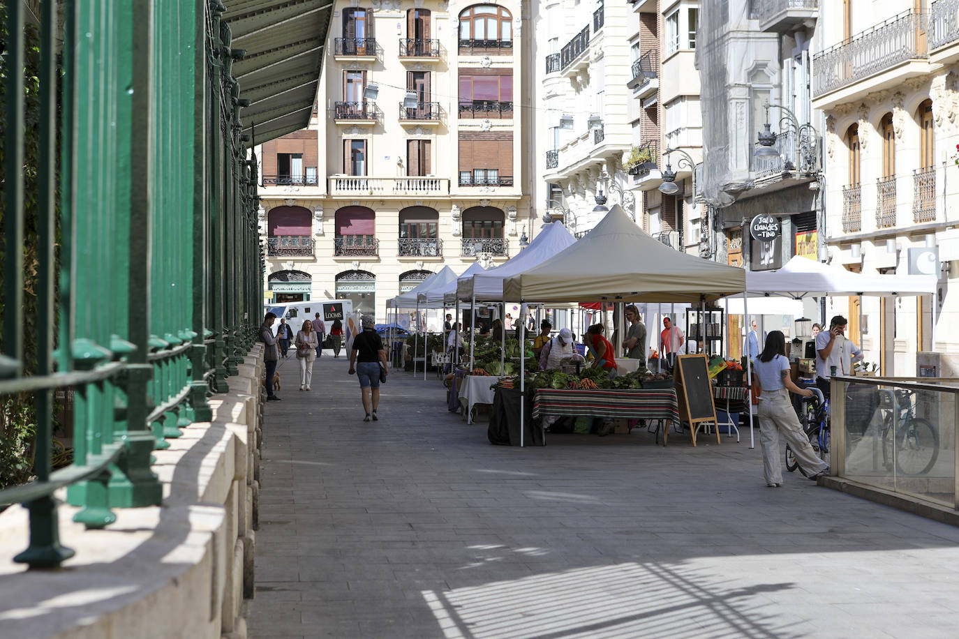 El mercadillo, este martes.