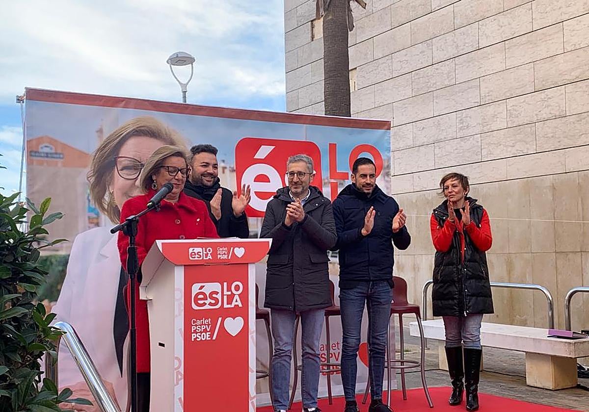 Lola Navarro en la presentación.
