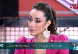 Adara en el programa de 'Sálvame Deluxe''