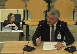 Rafael Peset, durante su comparecencia en la Audiencia Nacional.