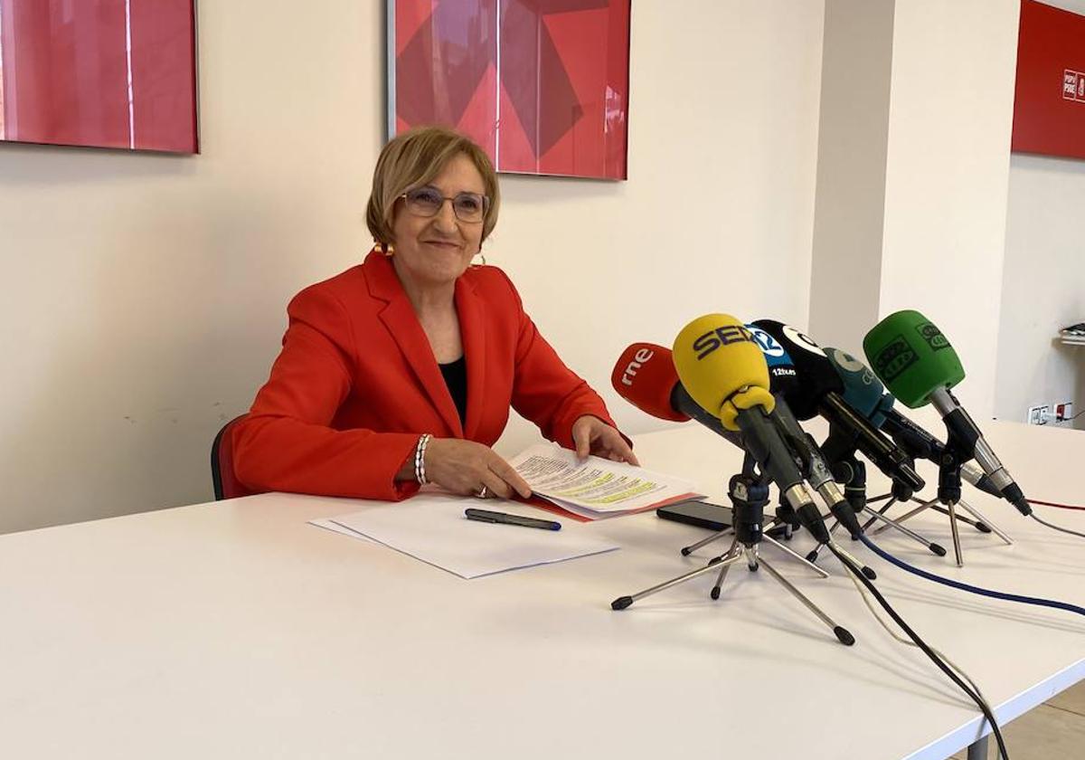 Ana Barceló, durante la presentación de la candidatura.