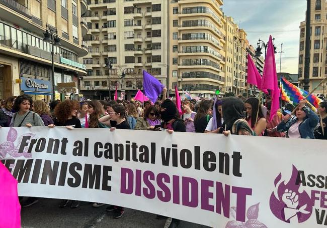 Cabeza de la manifestación.