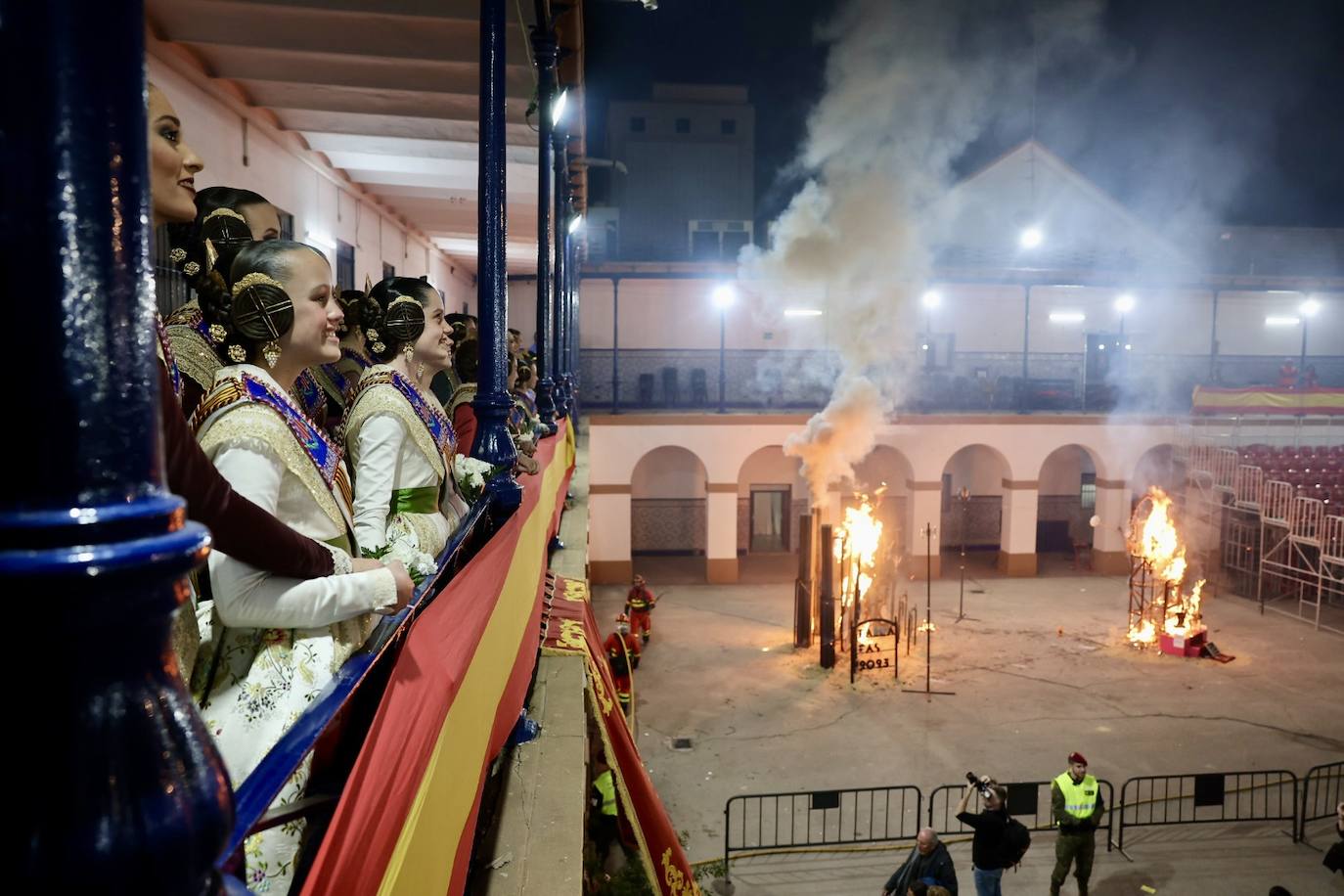 Homenaje de las Fuerzas Armadas a las falleras mayores de Valencia 2023