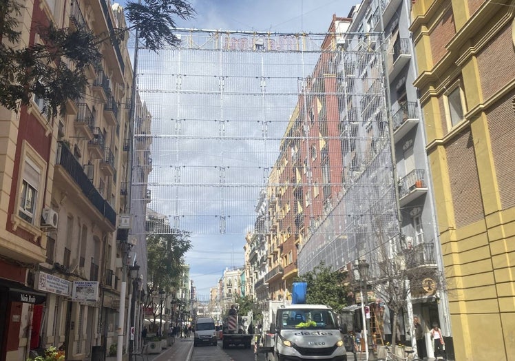 Luces de la falla Cuba-Literato Azorín.