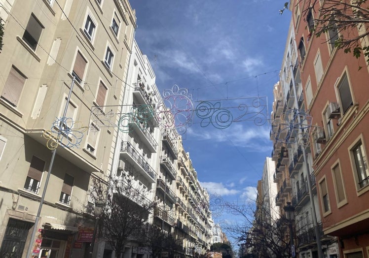 Luces de la falla Sueca-Literato Azorín.