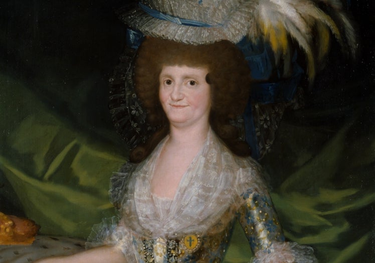 La reina María Luisa de Parma, esposa de Carlos IV, retratada por Goya.