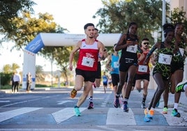 David Gómez, vicepresidente del club durante una carrera.