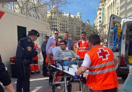 Varios heridos durante la mascletà de este viernes