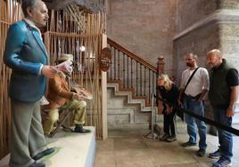 Una falla en el Palau de la Generalitat.