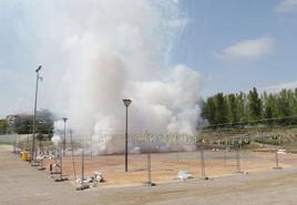 Mascletà en el Parc Central de Paterna