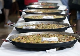 Paellas del concurso de Sueca.