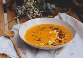 Crema de calabaza y zanahoria, para rebañar el plato en la comida o cena