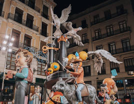 Así es la falla Plaza de la Merced 2023