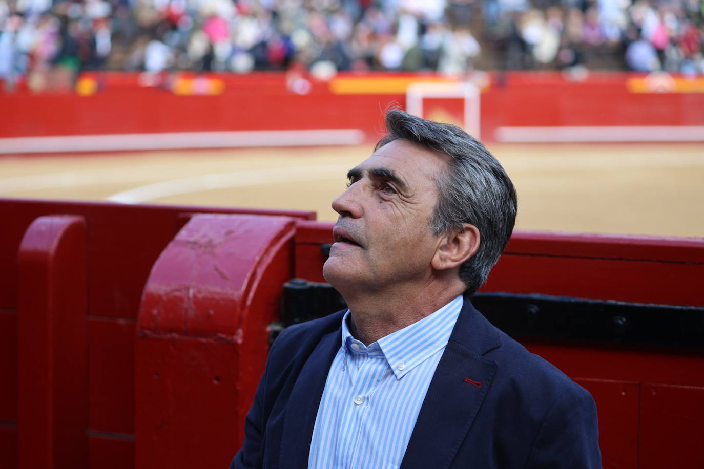 Carmen Lomana, Feliciano López y Juan Roig, en la tarde de Roca Rey