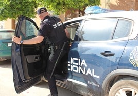 Un policía sube a un coche patrulla en una imagen de archivo.