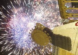 Castillo de fuegos artificiales.