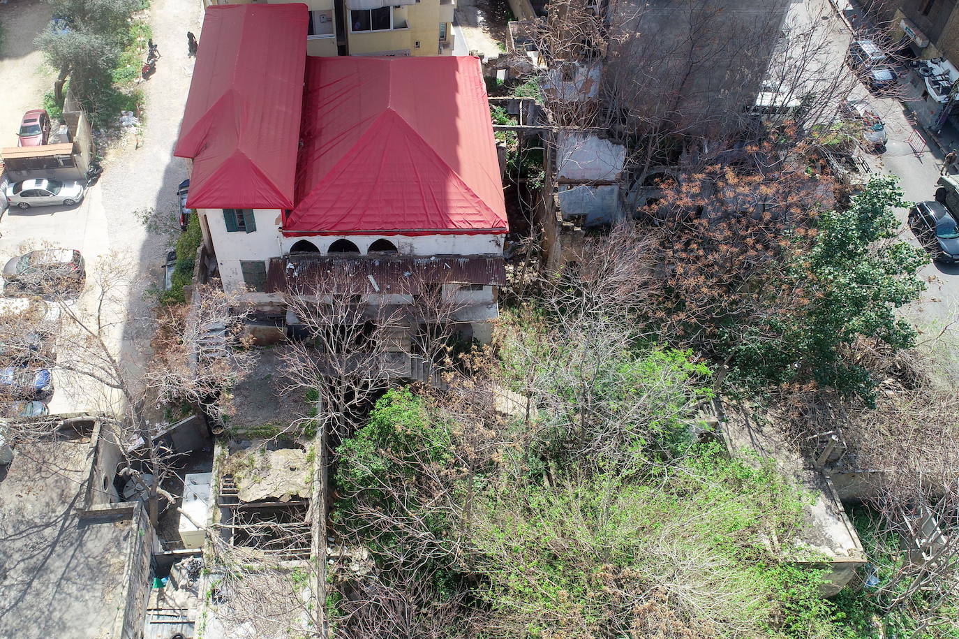 La casa abandonada de Fayrouz, cantante libanesa y musa de Macron