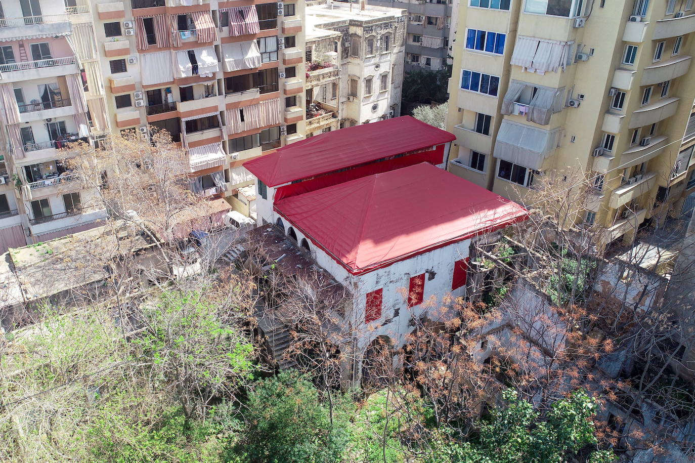 La casa abandonada de Fayrouz, cantante libanesa y musa de Macron