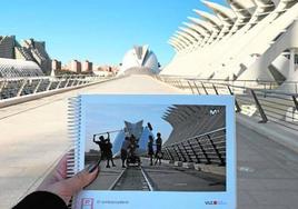 Imagen de archivo del rodaje de la serie de El Embarcadero en la Ciudad de las Artes y las Ciencias.