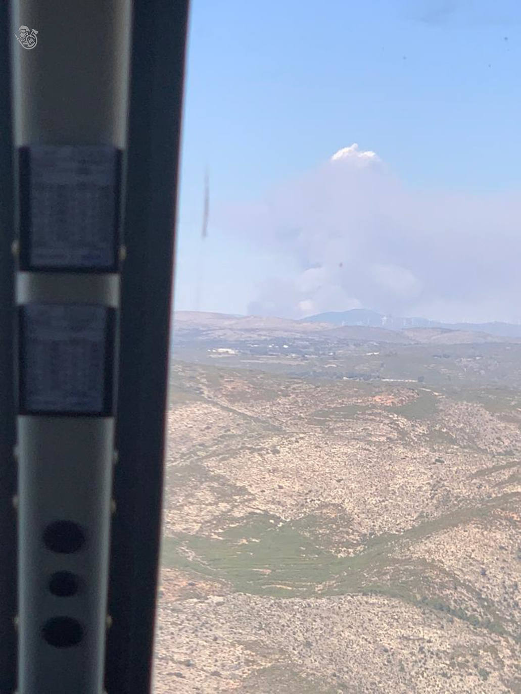 Incendio forestal en Villanueva de Viver