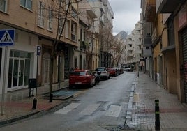 Calle Benicanena de Gandia.