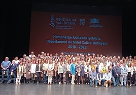 El personal jubilado en los últimos cuatro años que se han reunido tras la pandemia.