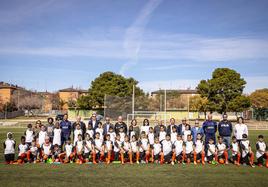 Foto de familia del Torneo Escoles Cor Blanquinegre.