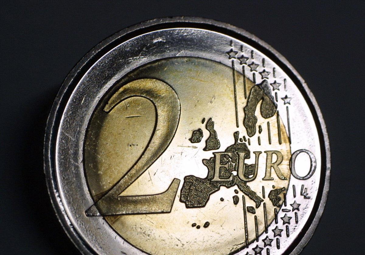 Moneda de dos euros.