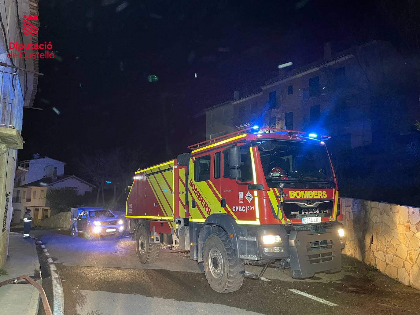 Incendio forestal en Villanueva de Viver