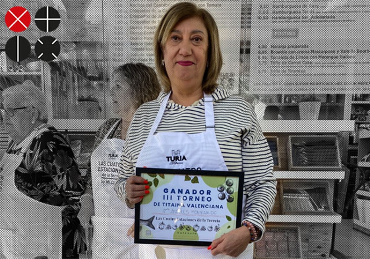 La ganadora presume del título a la mejor cocinera de Titaina.