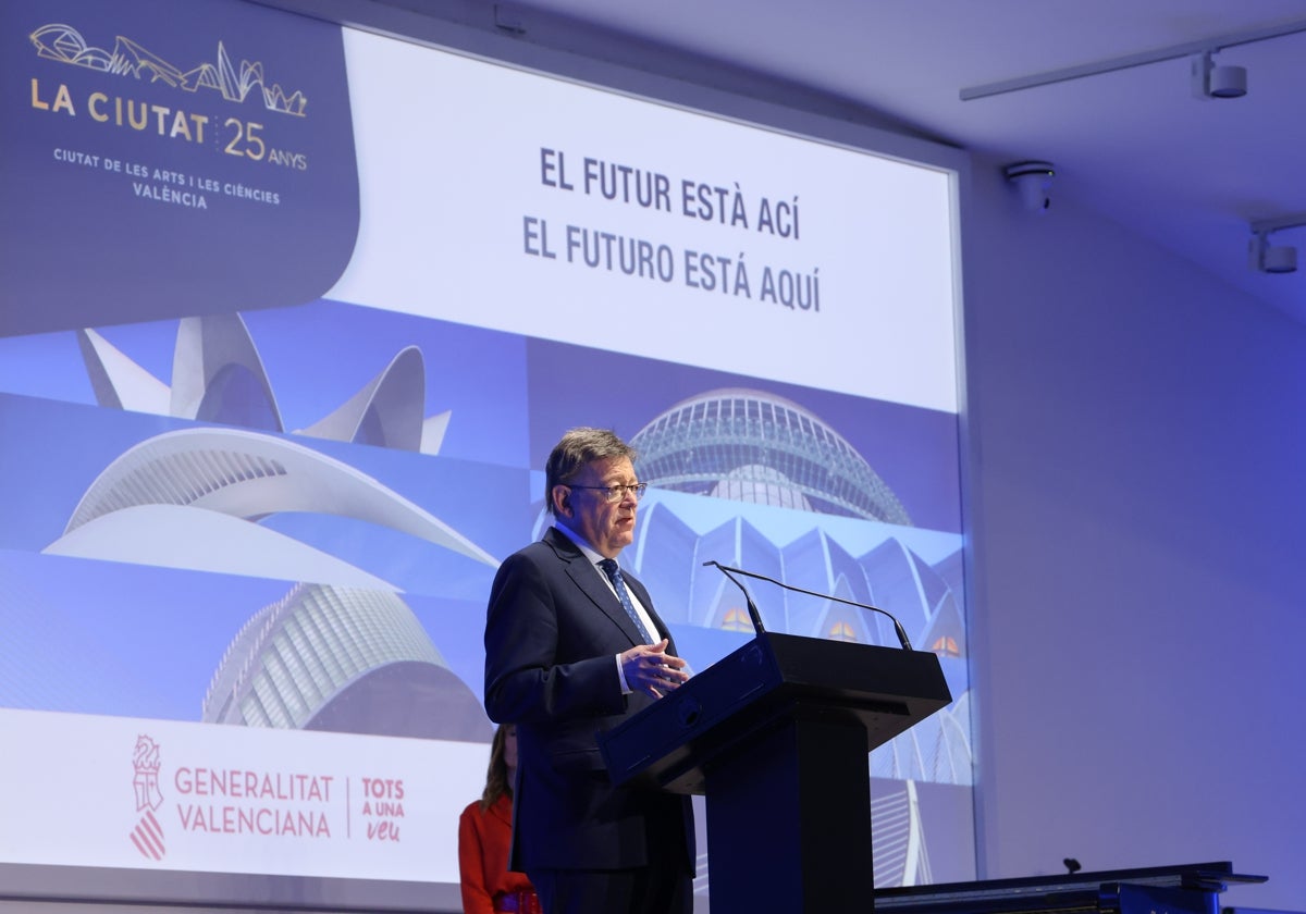 Puig, durante el acto de anuncio de ampliación de la Ciudad de las Artes y las Ciencias.