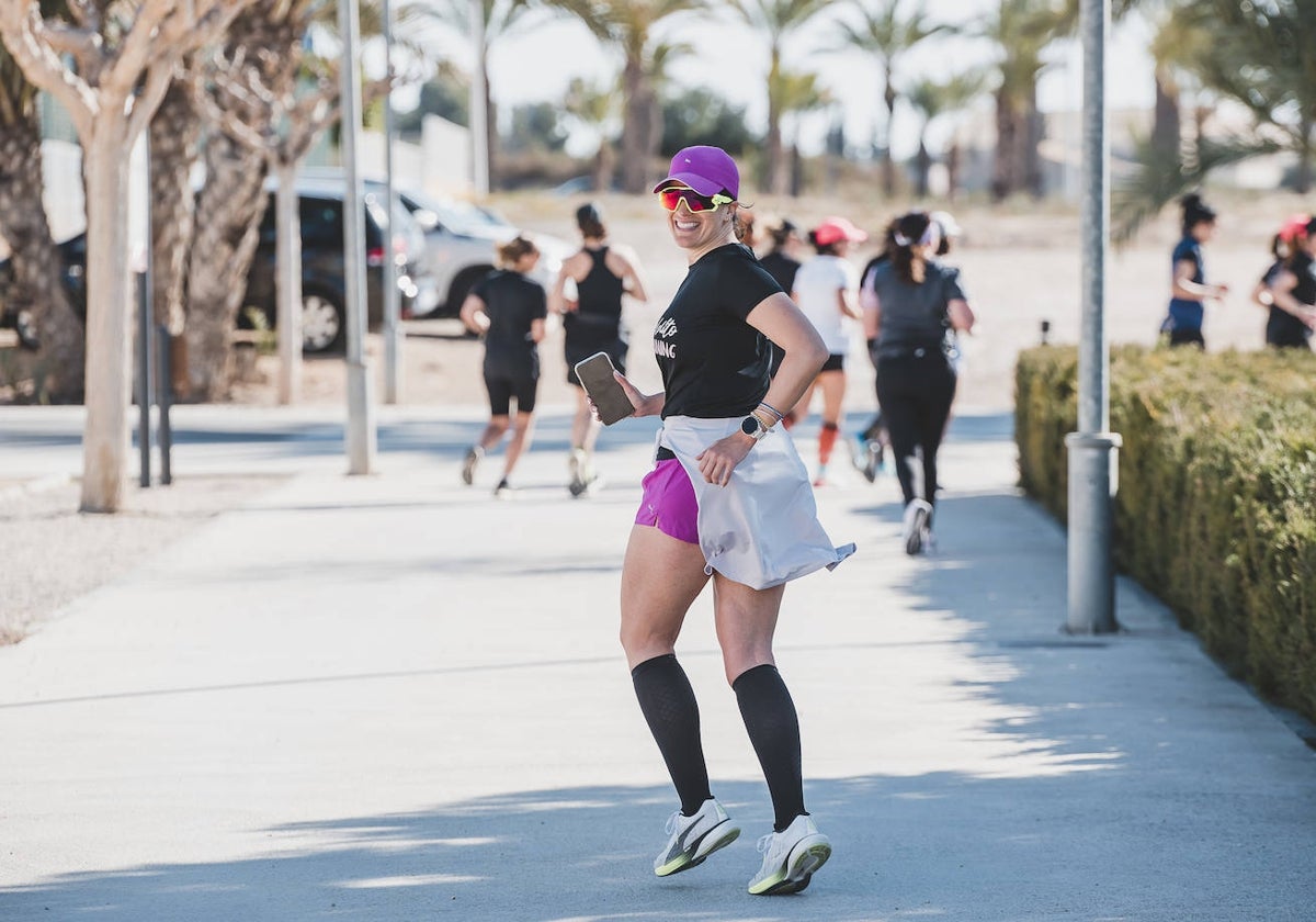 Erica López, en un entrenamiento.