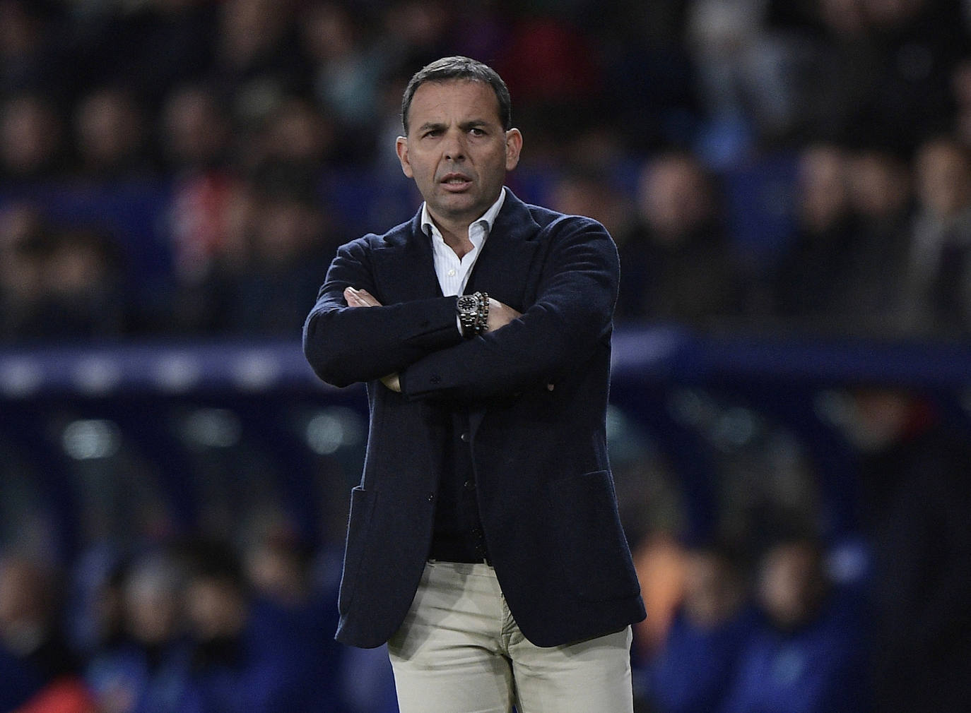 Javier Calleja, durante un partido con el Levante.