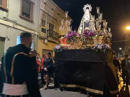 Procesión del viernes de dolores en la Semana Santa Marinera 2023