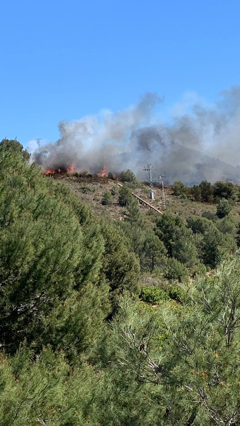 Declarado en la Sierra Calderona un nuevo incendio forestal