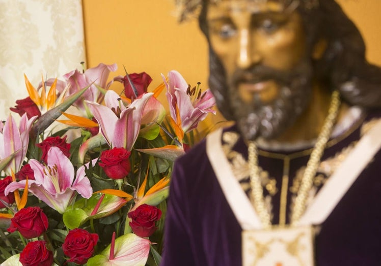 Detalle de la imagen de Jesús de Medinaceli.