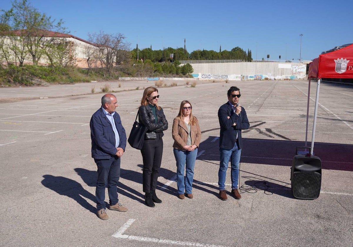 La nueva zona de estacionamiento.