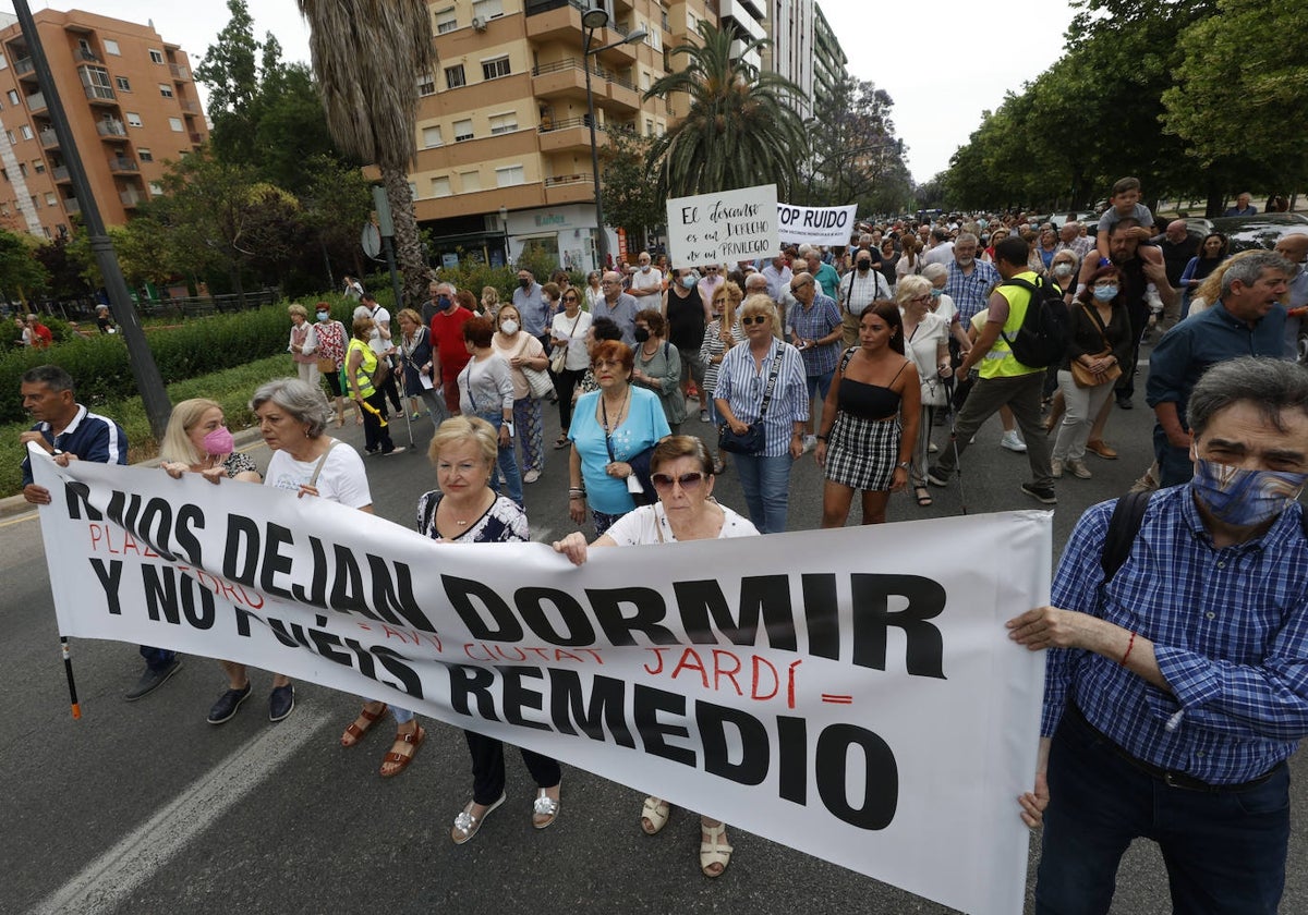 Manifestación de los vecinos de la zona del Cedro.