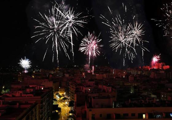 Así será el espectáculo pirotécnico de este sábado desde cuatro ubicaciones de Valencia