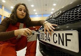 Coches matriculados.