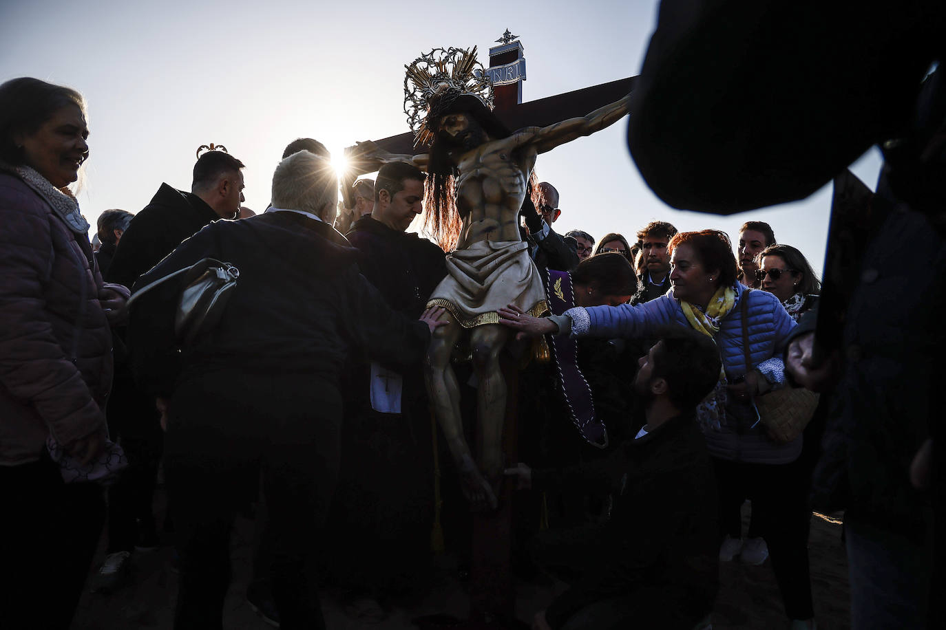 Encuentro de los dos Cristos en el Cabanyal