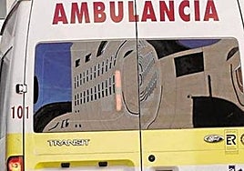 Una ambulancia.